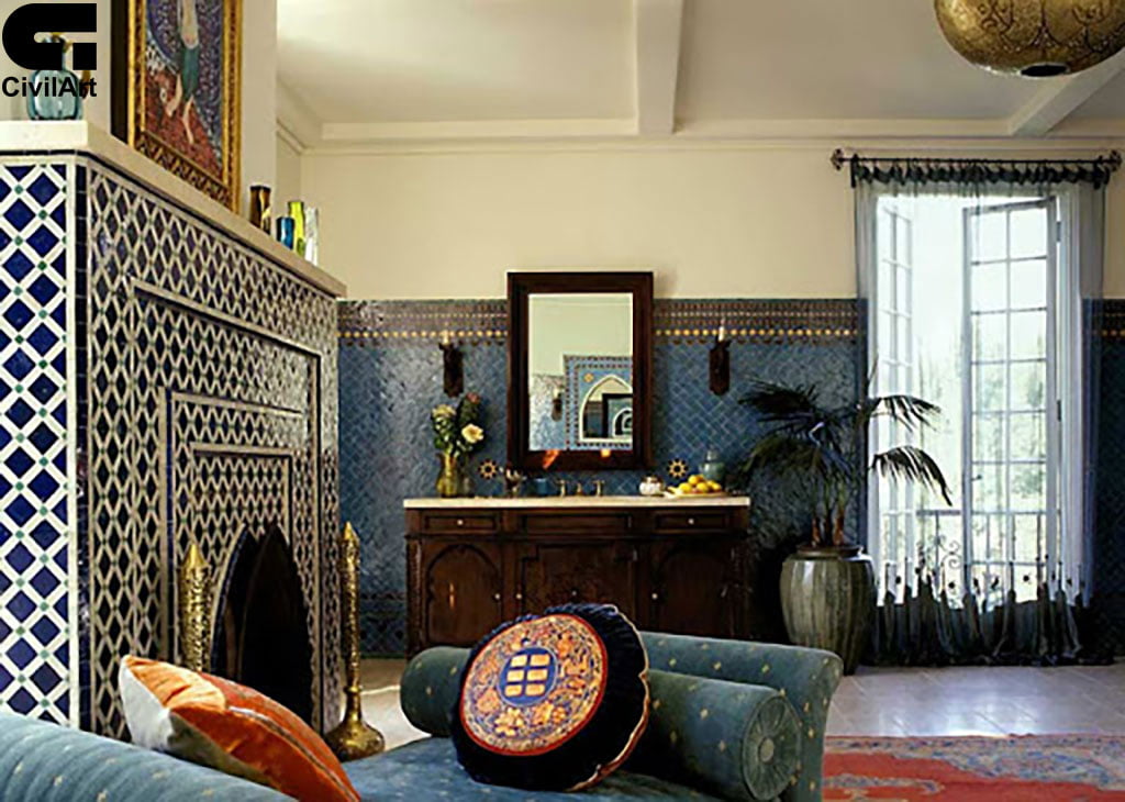 استفاده-از-کاشی-در-طراحی-داخلی-مراکشی